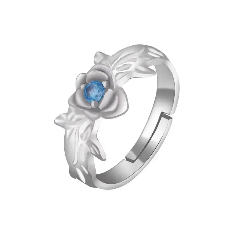 Eugeo Silver Rose Ring