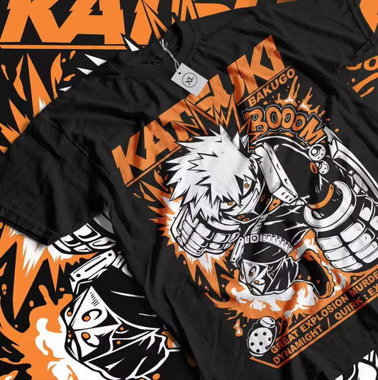 Katsuki Bakugo Retro Anime Shirt