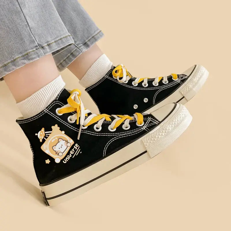 Canvas Neko Universe Anime Shoes