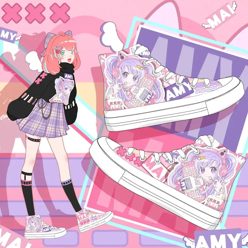 Chaussures en toile Amy Anime
