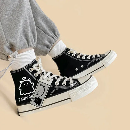 Canvas Fairy Ghost Anime Shoes