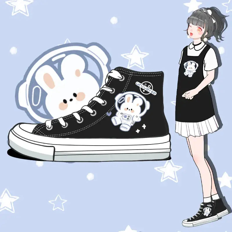 Chaussures en toile Space Bunny Anime