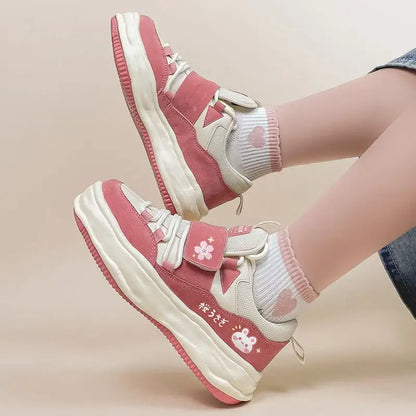 Kawaii Blossom Bunny Anime Shoes