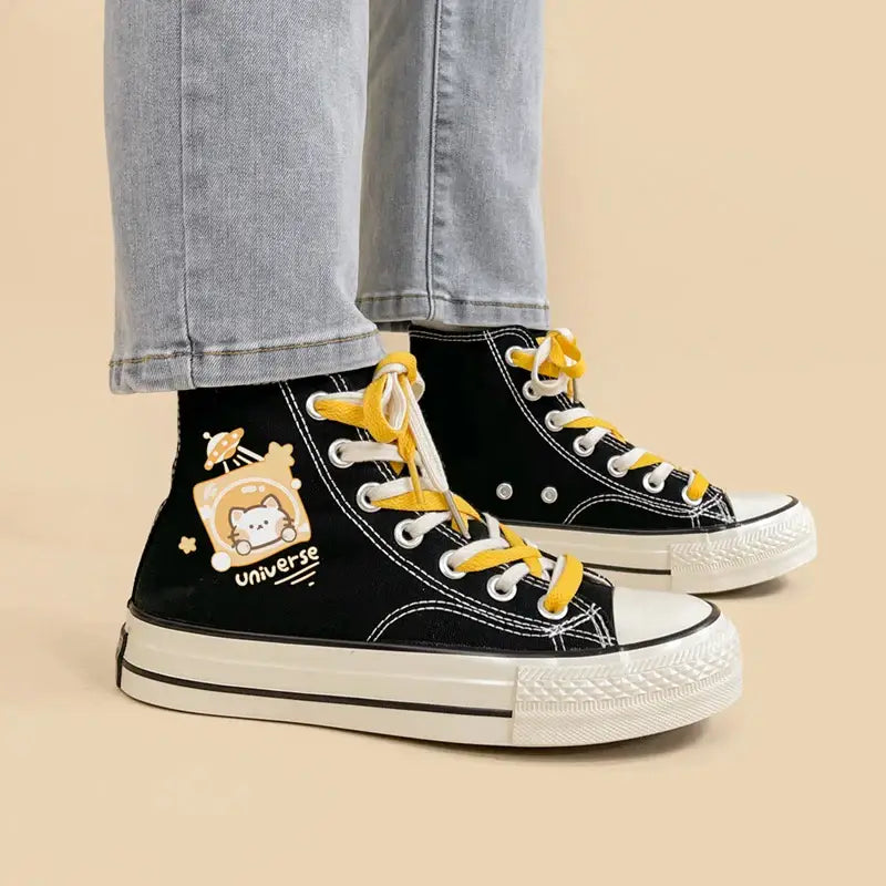 Canvas Neko Universe Anime Shoes