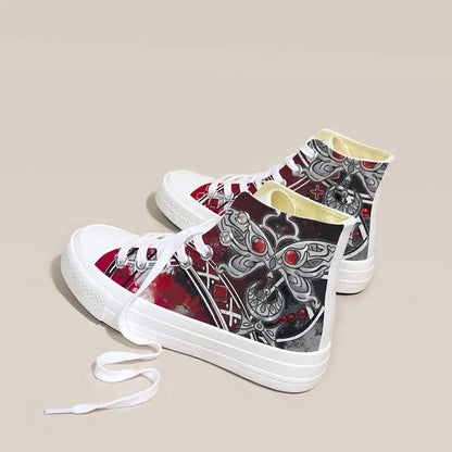 Canvas Gothic Anime Shoes