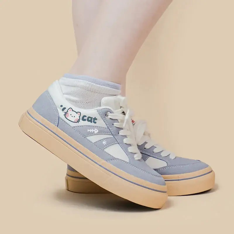 Retro Neko Anime Shoes