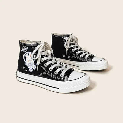 Canvas Space Bunny Anime Shoes