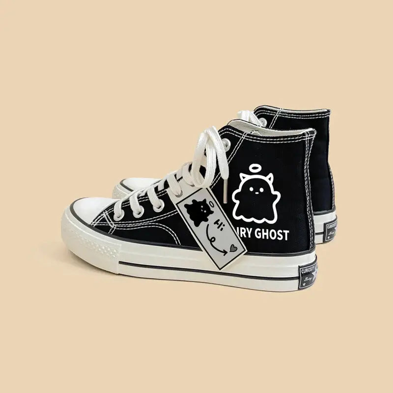 Canvas Fairy Ghost Anime Shoes