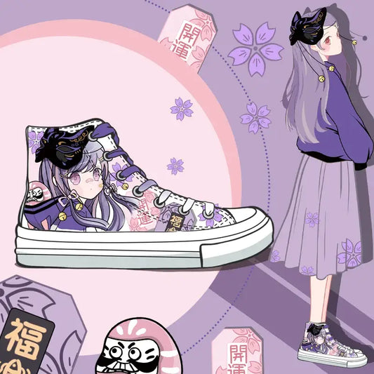 Canvas Lucky Charms Anime Shoes