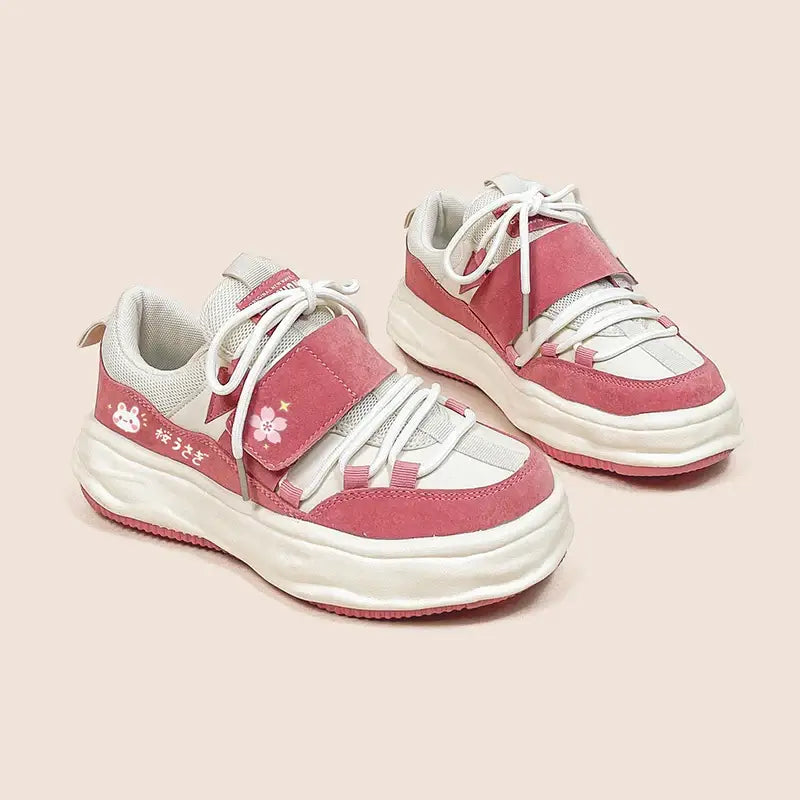 Kawaii Blossom Bunny Anime Shoes