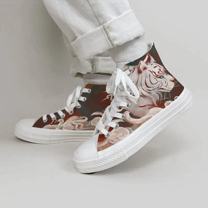 Canvas Japanese Tiger Anime Shoes