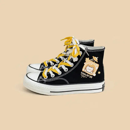 Canvas Neko Universe Anime Shoes