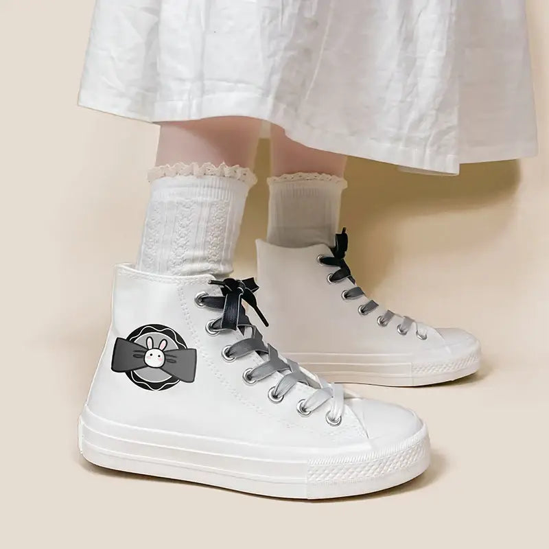 Canvas Bunny Bowknot Anime Shoes