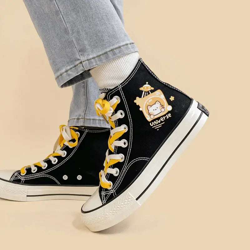 Canvas Neko Universe Anime Shoes