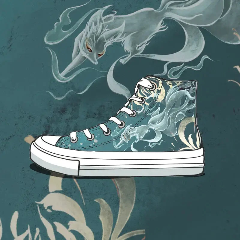 Chaussures en toile Kitsune Ghost Anime