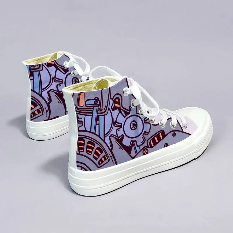 Canvas Mechanical Anime Shoes