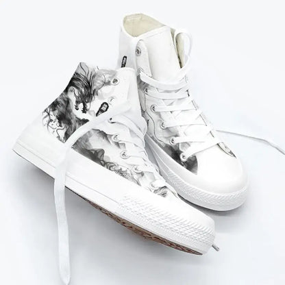 Canvas Japanese Dragon Anime Shoes