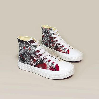 Canvas Gothic Anime Shoes