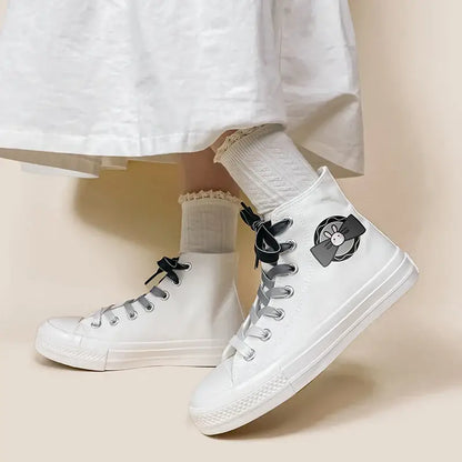 Canvas Bunny Bowknot Anime Shoes