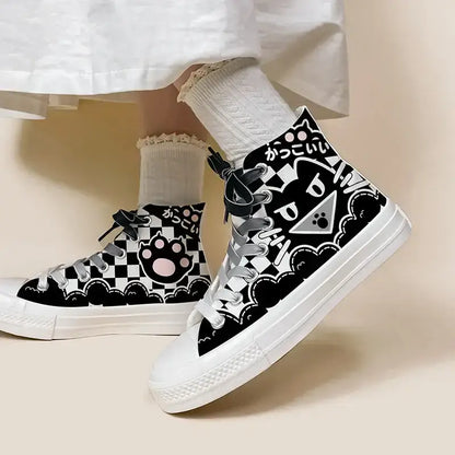 Canvas Mad Neko Anime Shoes