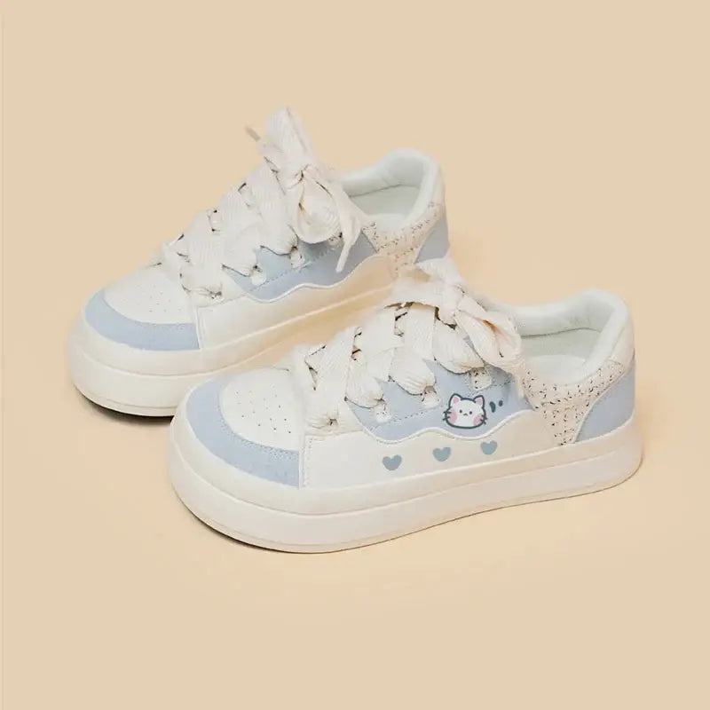 Baby Blue Neko Anime Shoes