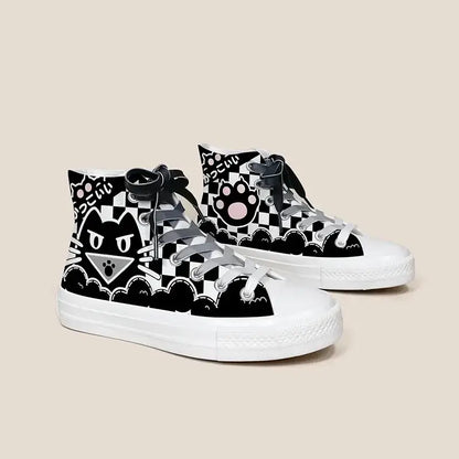 Canvas Mad Neko Anime Shoes