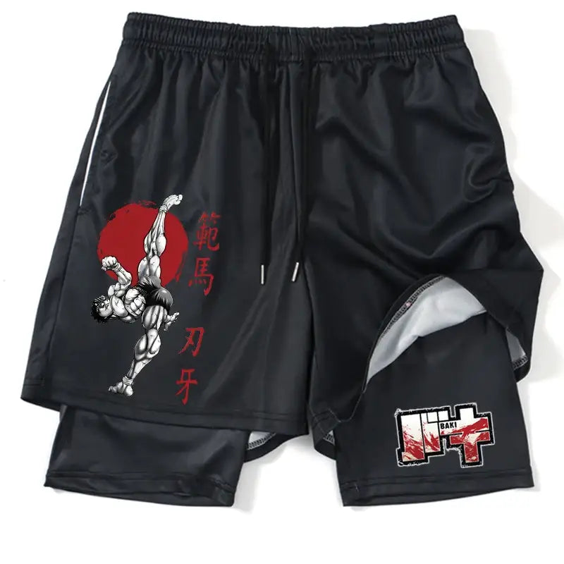 Baki Black Gym Shorts