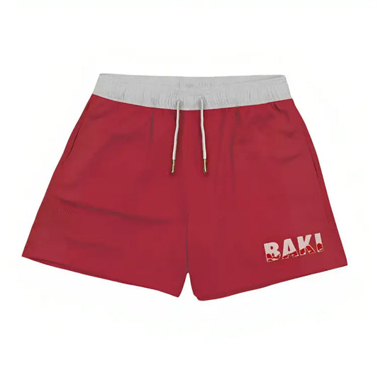 Pantalones cortos rojos clásicos Baki