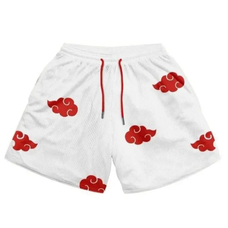 Pantalones cortos deportivos blancos Akatsuki Cloud