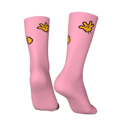 Pink Poop Arale Anime Socks