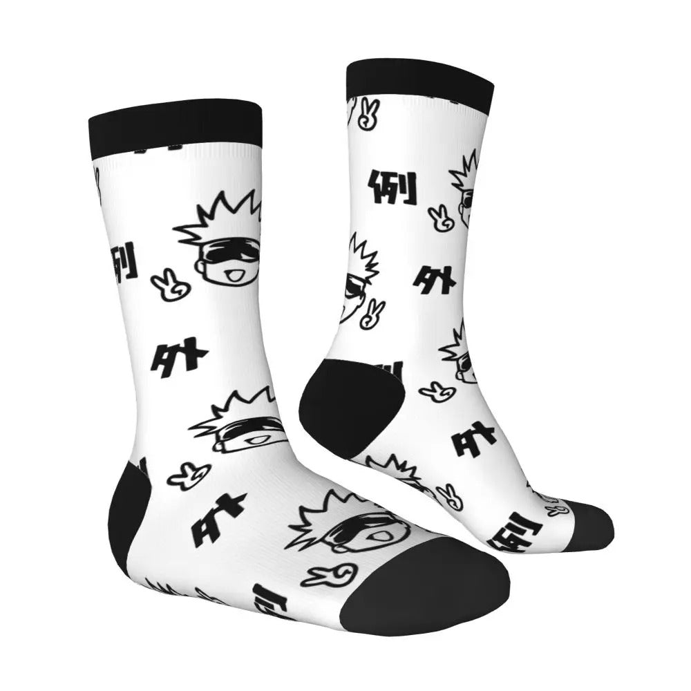 White Gojo Anime Socks