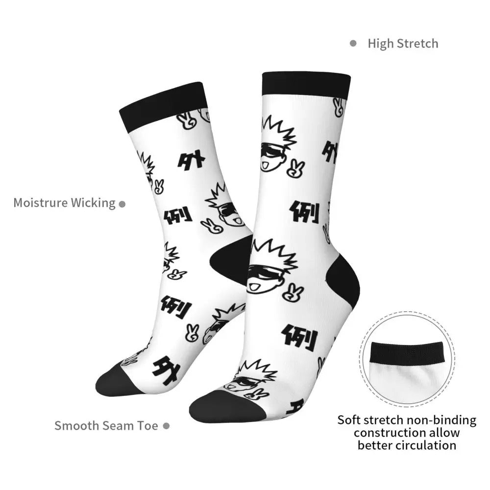 White Gojo Anime Socks