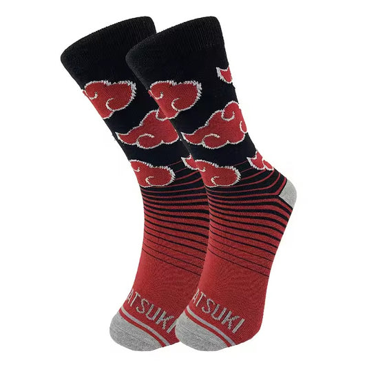 Akatsuki Symbol Anime Socks