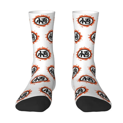 White DBZ Anime Socks