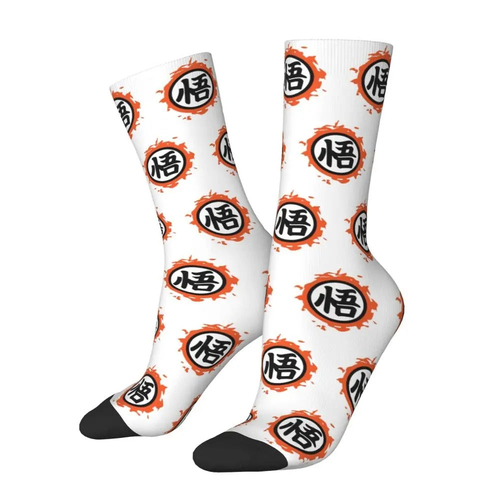 White DBZ Anime Socks