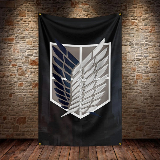 AoT Banner Flag Anime Tapestry