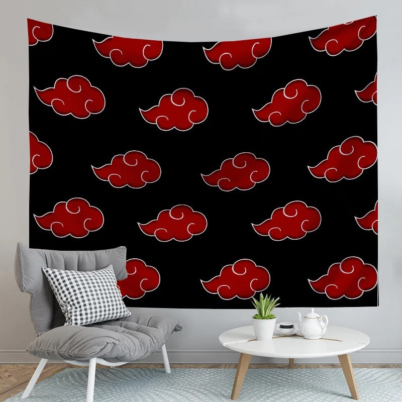 Akatsuki Clouds Anime Tapestry