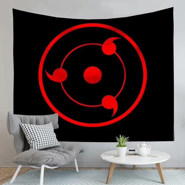 Sharingan Symbol Anime Tapestry