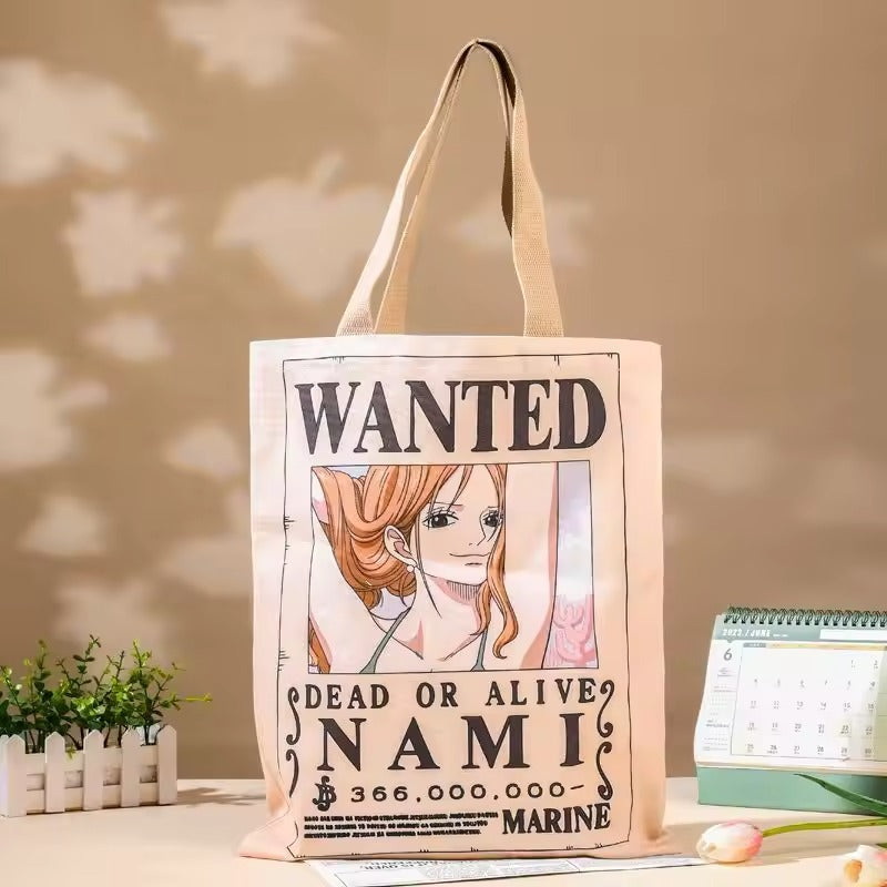 Nami Wanted Anime Tote Bag