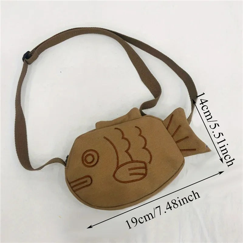 Taiyaki Fish Crossbody Bag