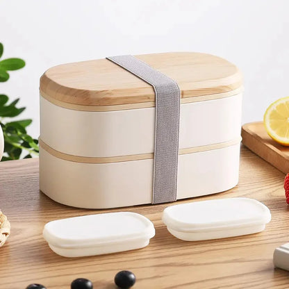 Modern White 2T Bento Box