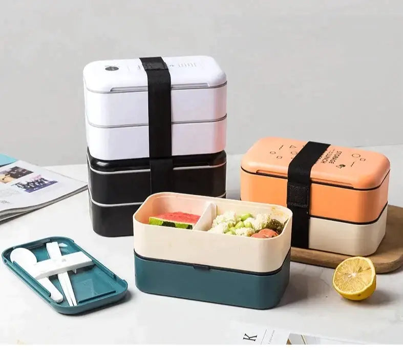 White Bento Lunch Box