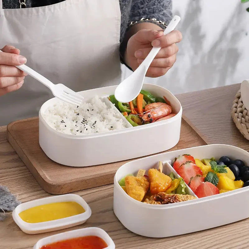 Modern White 2T Bento Box – 🈹 JAPAN BOX