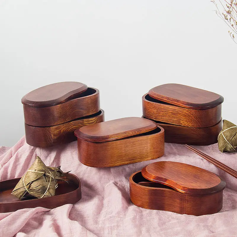 Vintage Wooden Bento Box