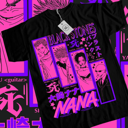 Black Stones Retro Anime Shirt