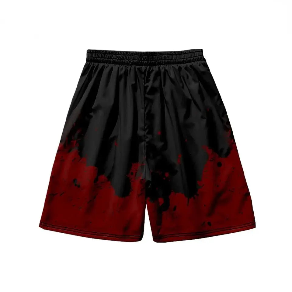 Pantalones cortos con kanji de sangre
