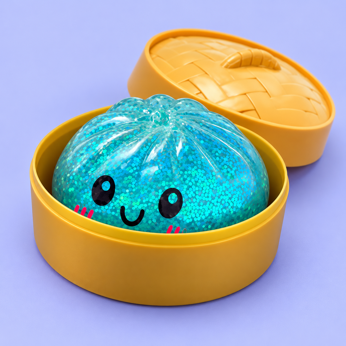 Blue Glitter Dumpling Squishy, additional product view 1