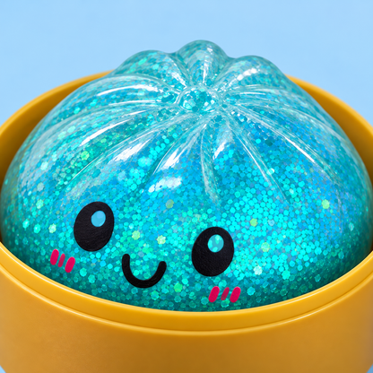 Blue Glitter Dumpling Squishy, additional product view 4