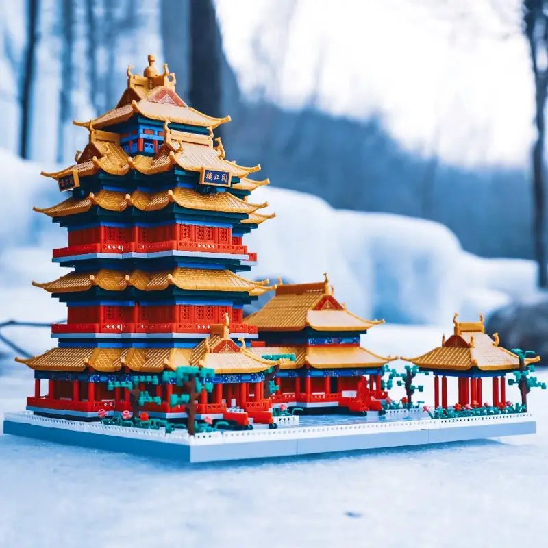 Ancient Pagoda Building Blocks