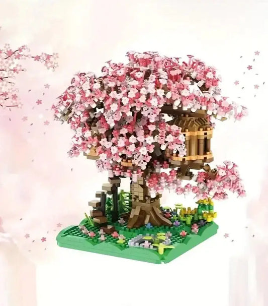 Blocs de construction de la maison dans les arbres Sakura
